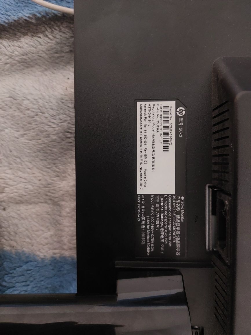 Монитор hp 20kd.