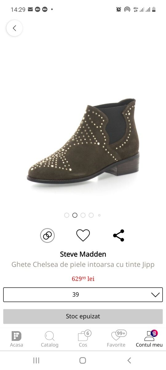 Ghete Steve Madden 39