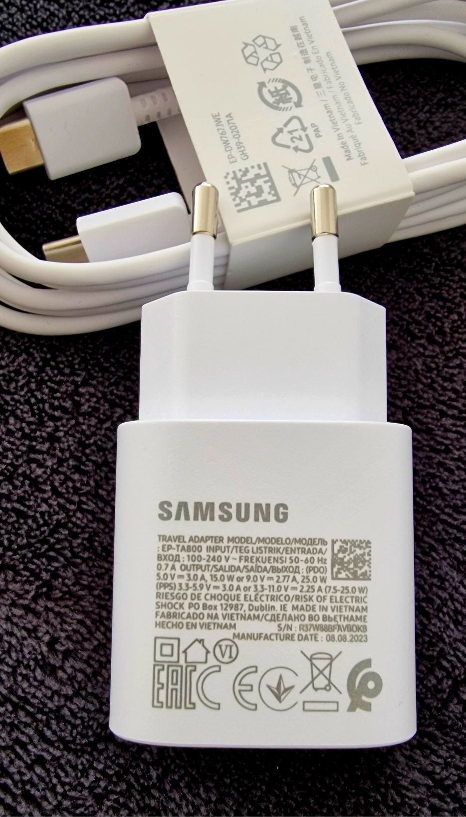 Incarcator SuperFastCharger SAMSUNG S22 Ultra,nou.