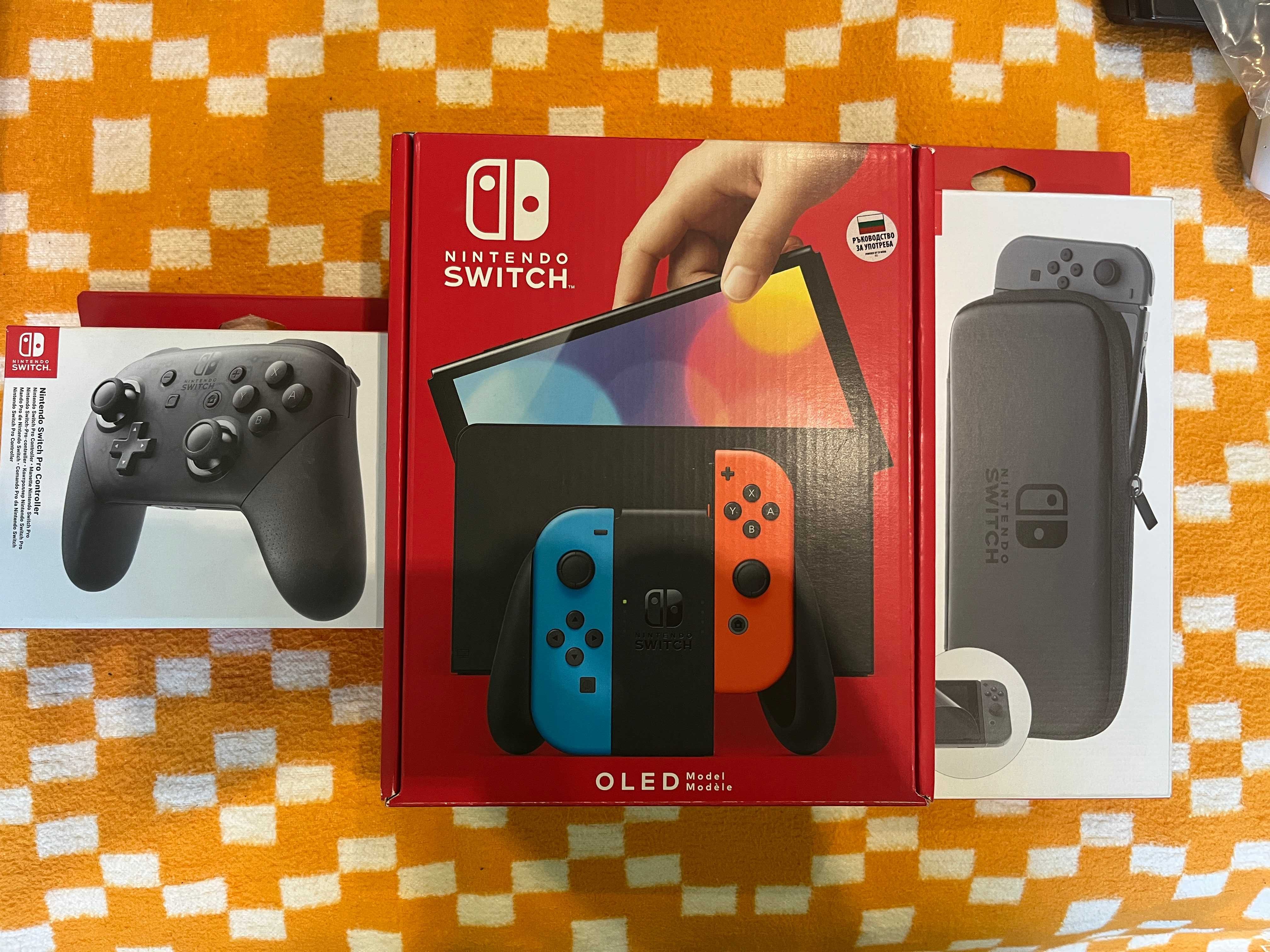 Nintendo Switch OLED, case и про контролер