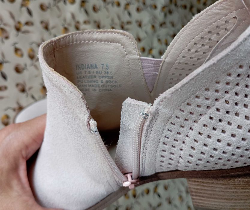 Млечно-розови Steve Madden от естествен велур, №38