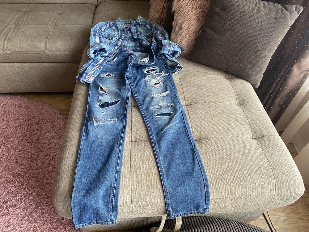 Лот- Дънки Guess и риза Levi’s