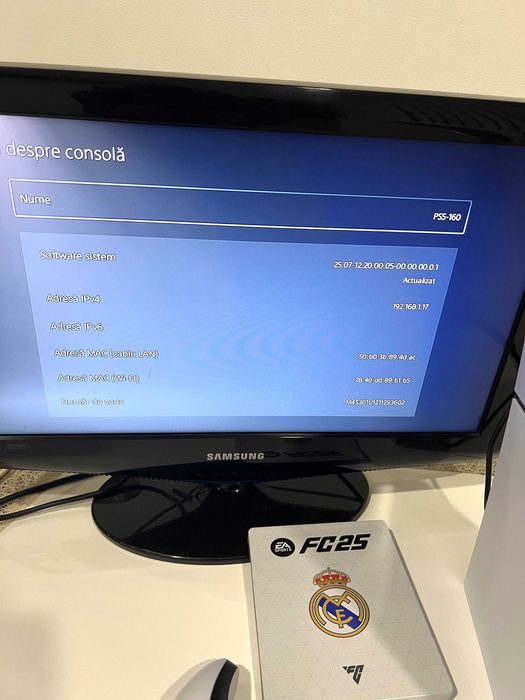 Consolă Sony PlayStation5 Slim cu CD, 1TB, cu jocul FC25 inclus!