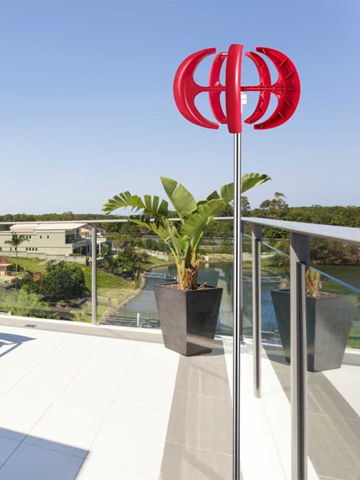 Ветрогенератор Вертикален 600w 12v  вятърна турбина перка слънце ток