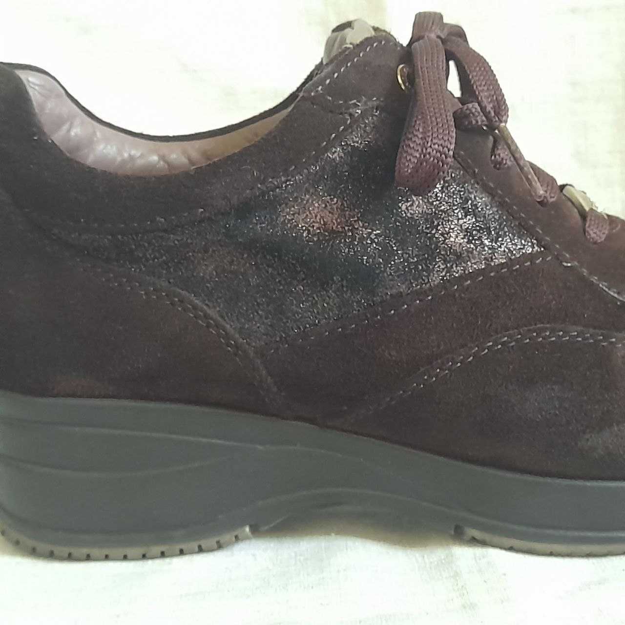 Andrea Morelli замшевые сникерсы / кроссовки 37-38р / Made in Italy