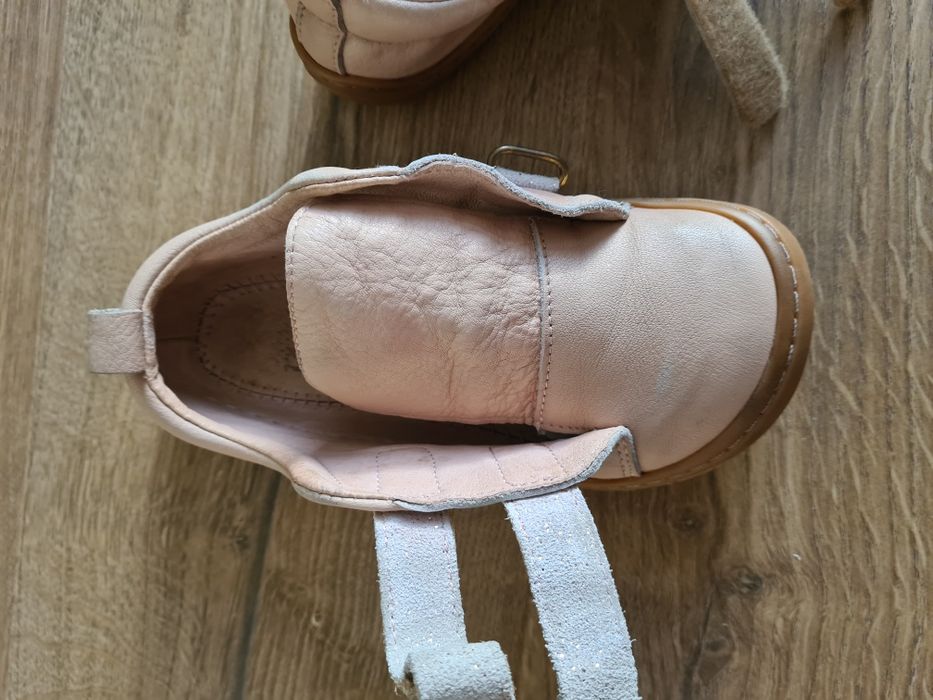 Детски боси обувки Tikki Harlequin Leather Cipria, 28 номер