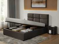 Pat Cico 190 rabatabil 170 x 114 C1 din piele/stofa Ciocolatiu Nube 29