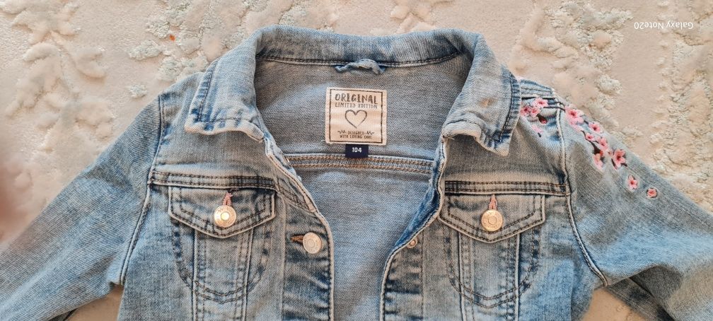 Geaca denim fetite c&a marime 104