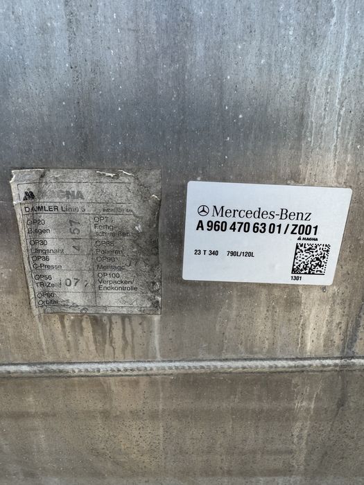 Резервоар за Мерцедес Актрос,Mercedes Actros 790л дизел+120л адблу