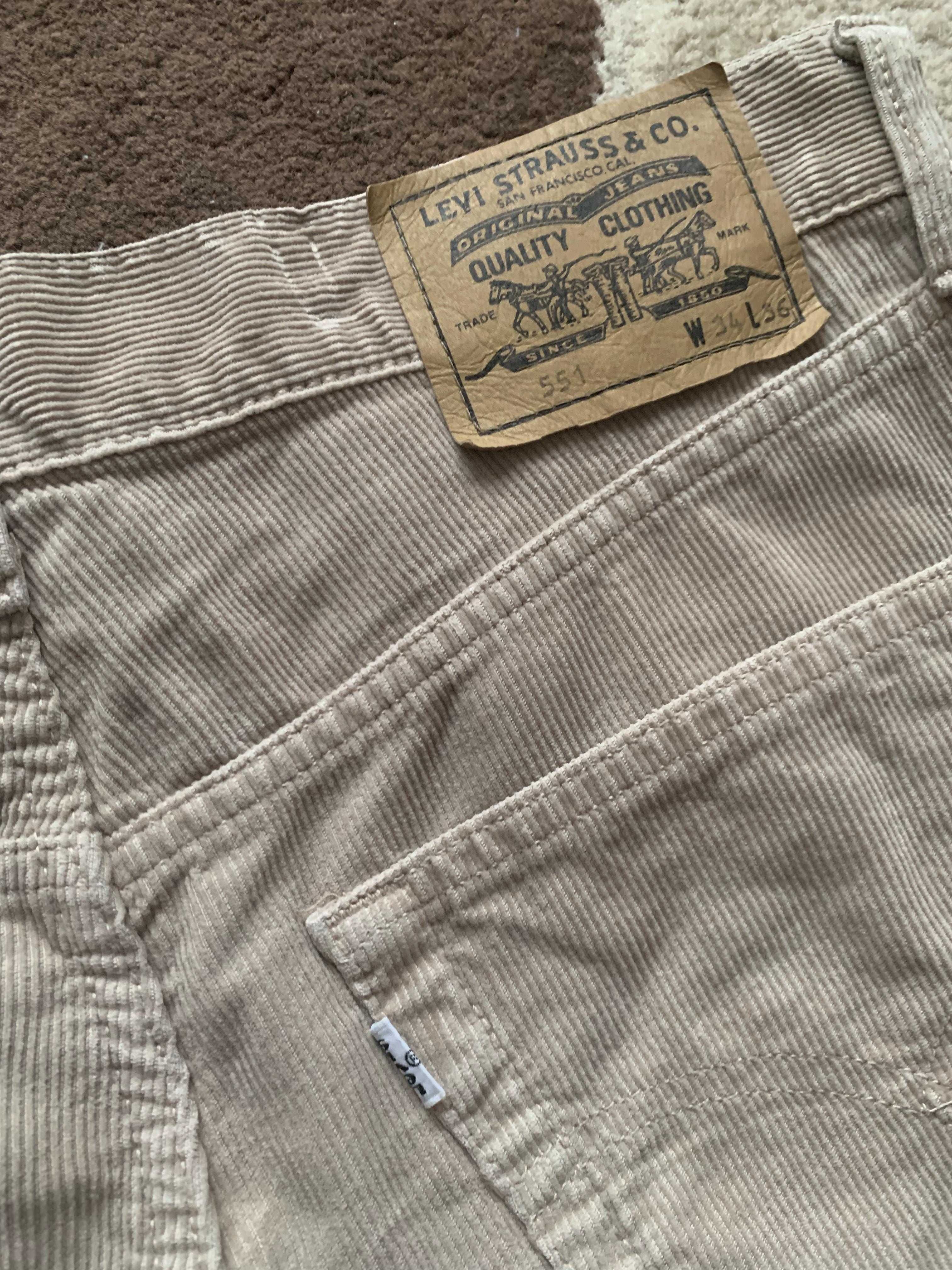 Pantaloni Coroiati Vintage 90s Levis Levi's White Tab