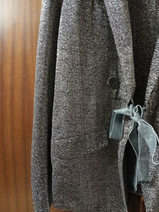 Сако дамско Официално-черно сребристо