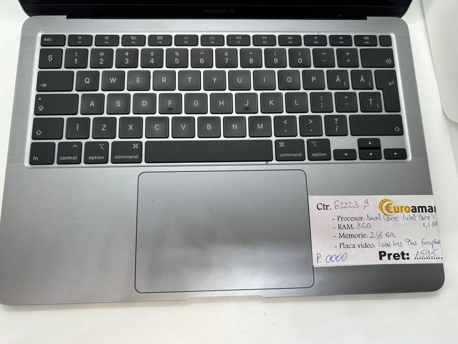 Laptop Apple MacBook Air 2020, Intel Core i3 1.1GHz, 8GB RAM, -P-