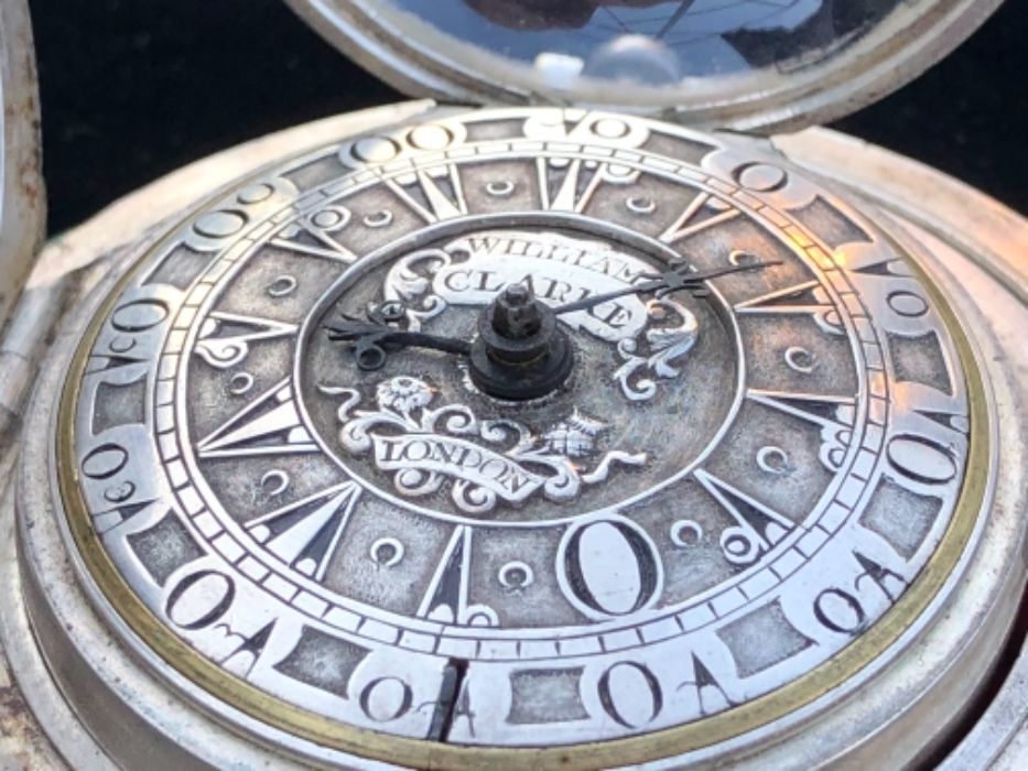 Джобен часовник на големия майстор William Clarke от 1700 г.
