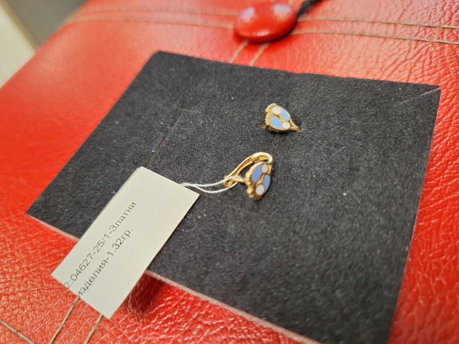 Детски златни обеци - 1,32 гр.