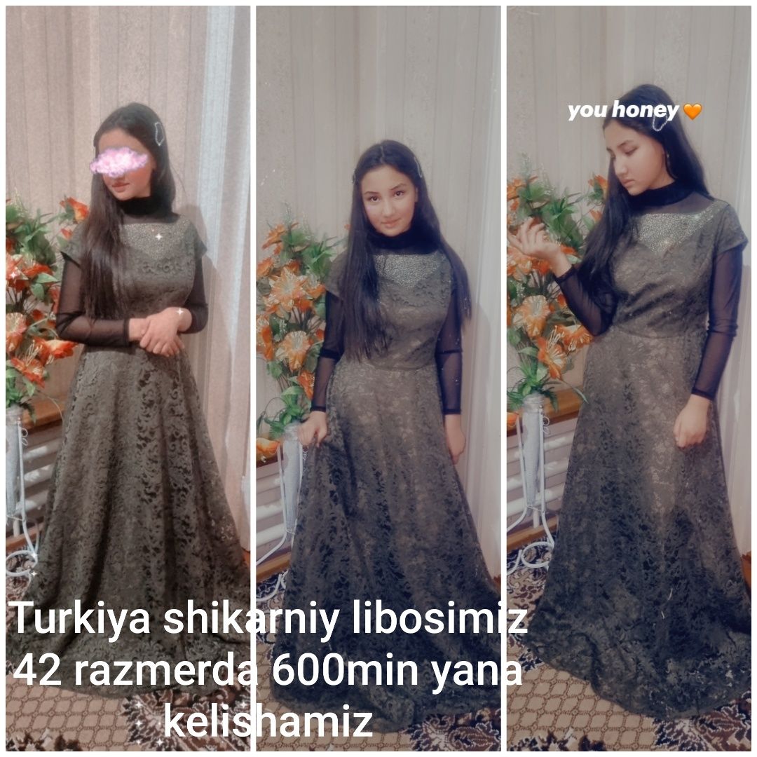 Turkiya vecherniy shikarniy ko‘ylak