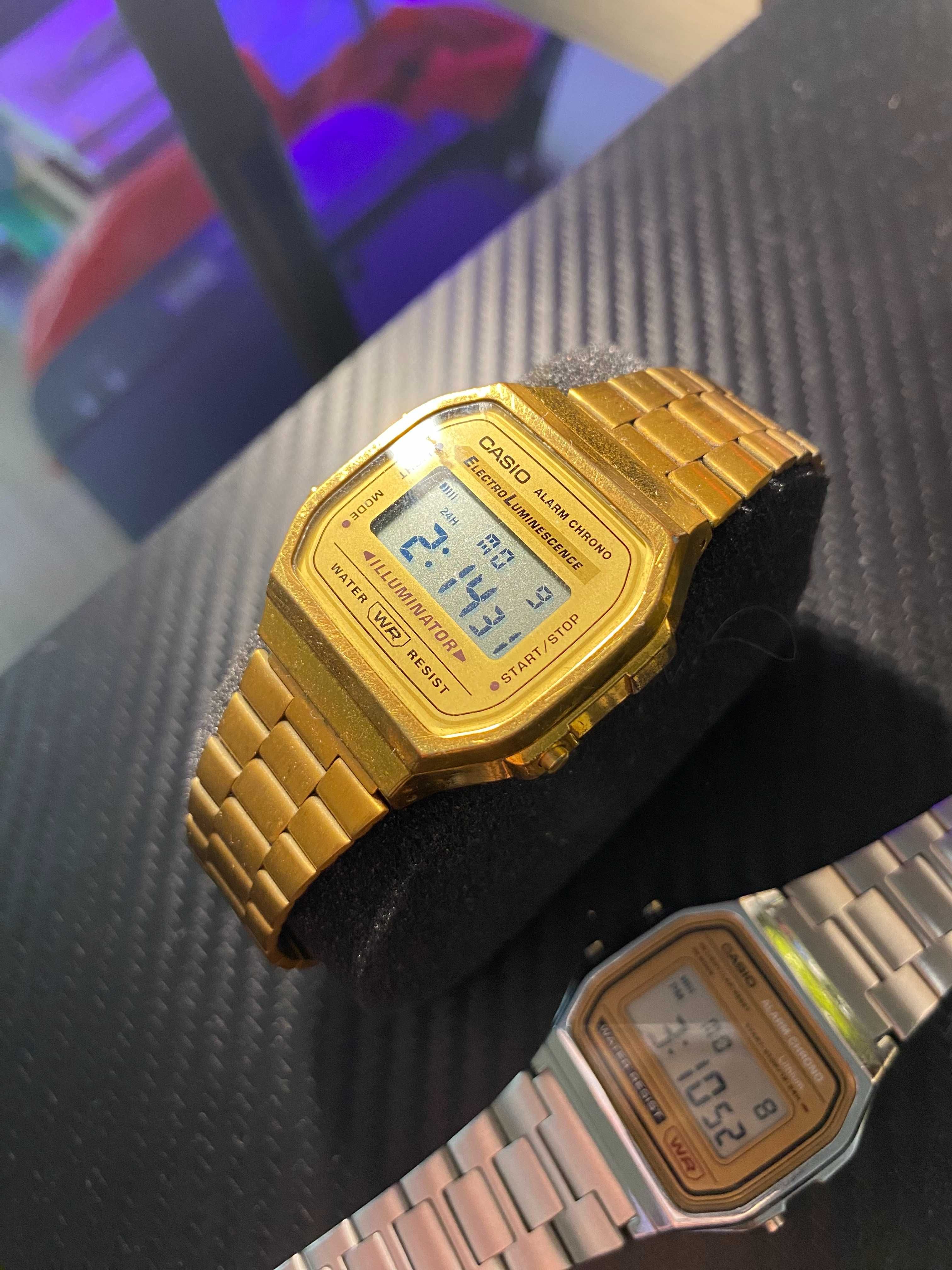 Casio Vintage Watch / Gold and Silver / часовници