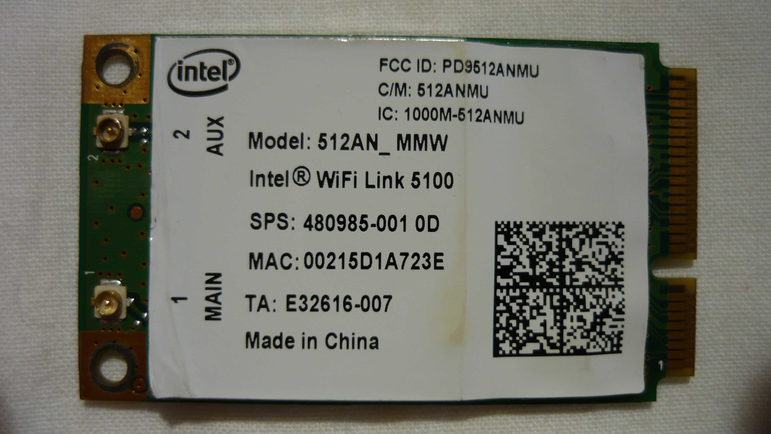 Wireless  WiFi Laptop Broadcom , Intel