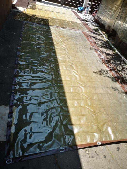 Folie transparenta pentru foisor terasa