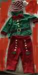 Costum bebe Spiridus / Elf Mos Crăciun Chicco marimea 56 3 luni
