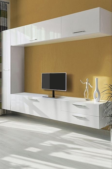 Suport TV cu picior din sticla, Meliconi Stand 100-200, Negru