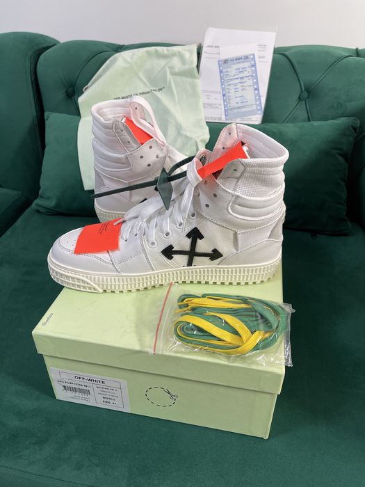 Adidasi Off White 3.0 Court piele naturala Premium