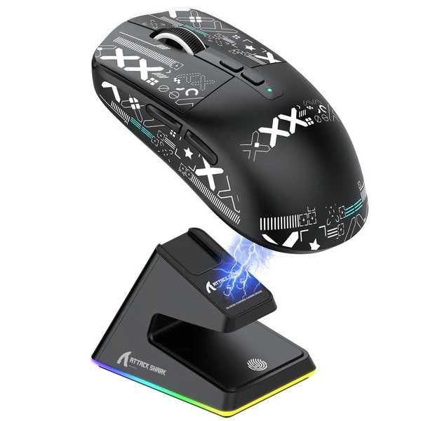 Mouse Attack Shark R6Tri Mode Wireless/X11/X6 Беспр/ игровая мышь ++