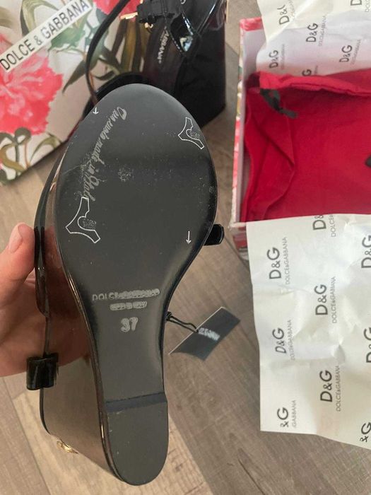 Platforme negre D & G (Dolce & Gabanna)- 37