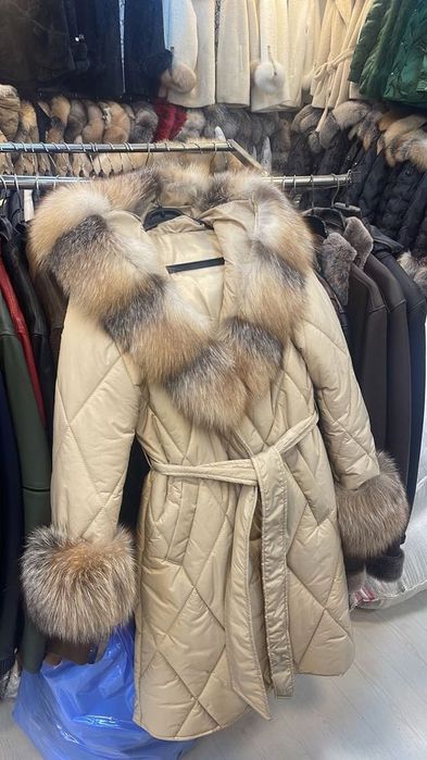 Geaca  parka cu blana naturala