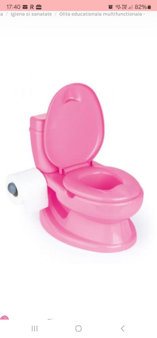 Olita roz -toaleta wc