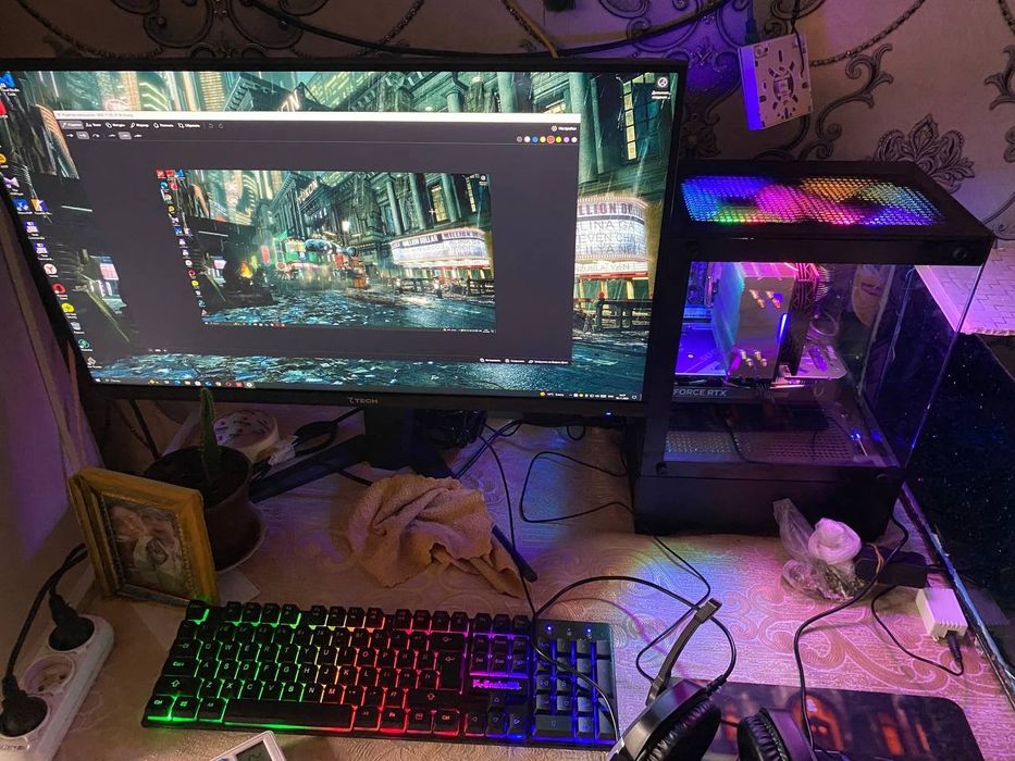 Kamyuter ichida I5_12400f  ddr4 16g 512gb rtx5050 ikkta kuler akvarumn