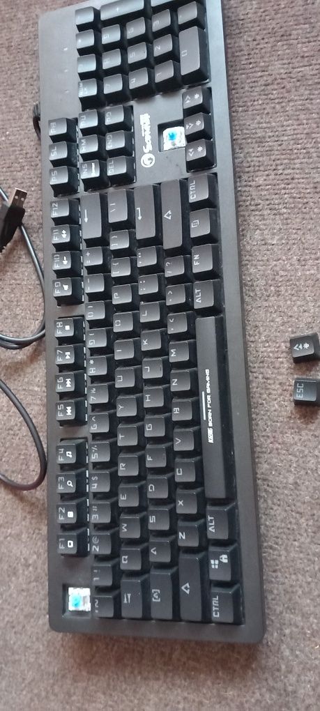 Vand tastatura mecanica Marvo Scorpion KG916 mecanica, blue switch