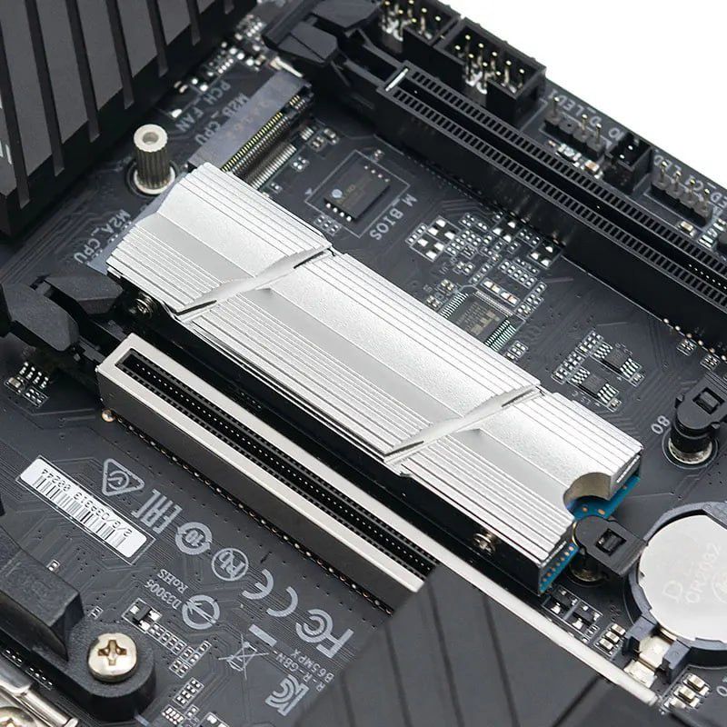 TEUCER M.2-9 NVMe Радиатор охлаждения алюминиевый, для SSD M2.
Цвет н