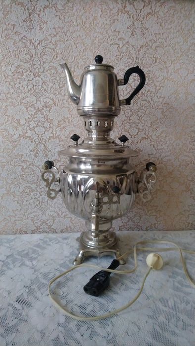Самовар советский. Чайник. Заварник. Мельхиор