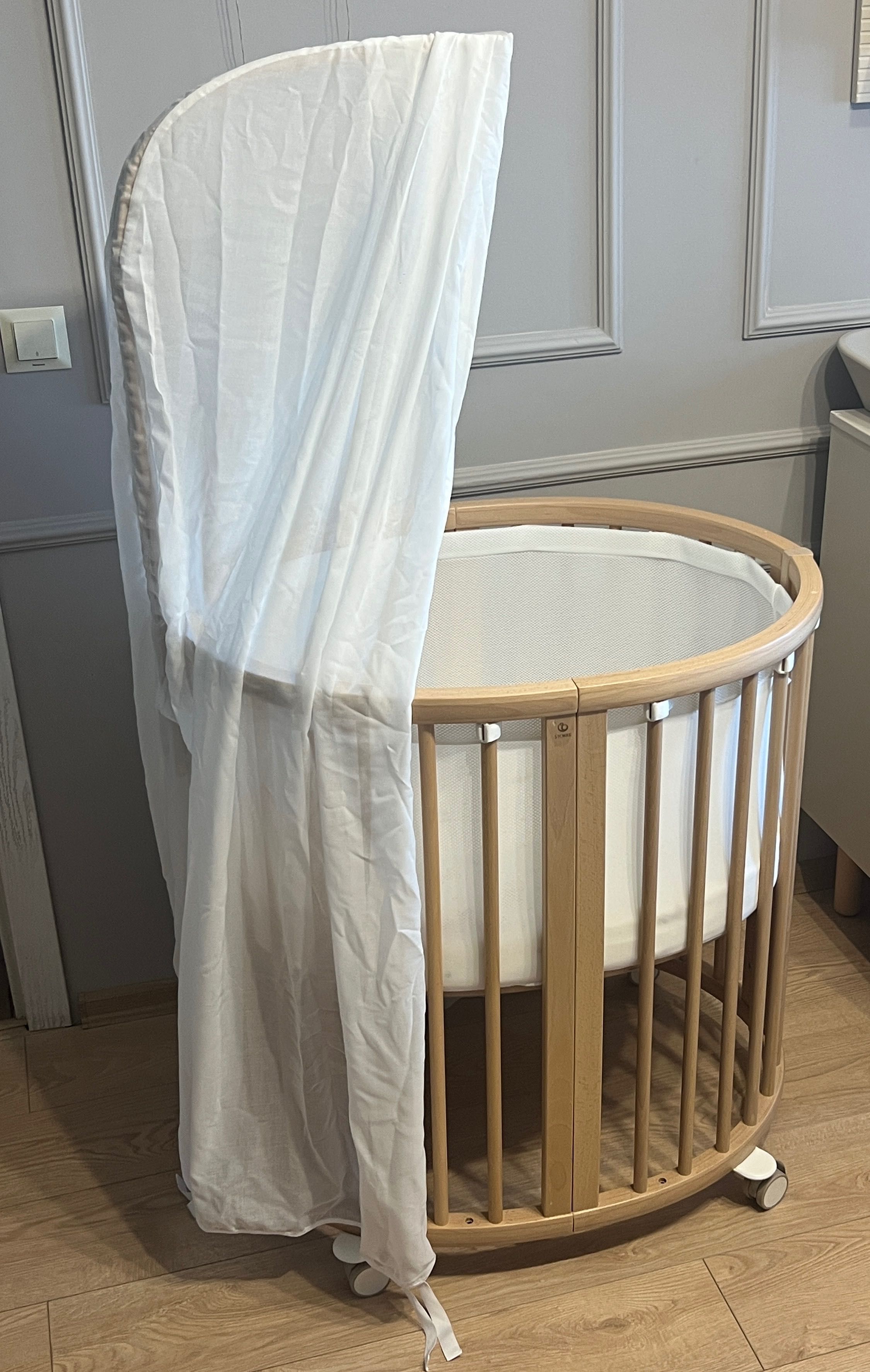 Бебешка кошара Stokke® Sleepi™ Mini V3 + балдахин, обиколник и матрак