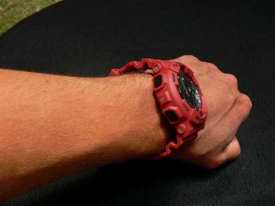 Ceas Sport CASIO G-SHOCK GA-100 RED-ROSU MAT NOU 2025 !!!