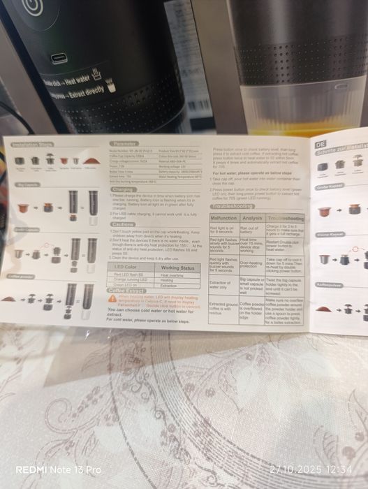 Продавам преносима кафемашина