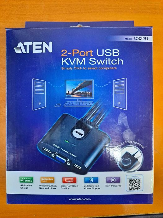Switch KVM Aten CS22U 2-port