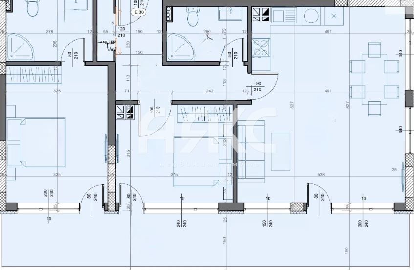 Продава се Тристаен апартамент в София, Манастирски ливади - 108 кв.м за 1084 €/кв.м - Снимка #1