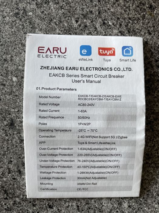 Sigurante 1P Automate Smart, compatibile Tuya, 4 x buc, pret / buc