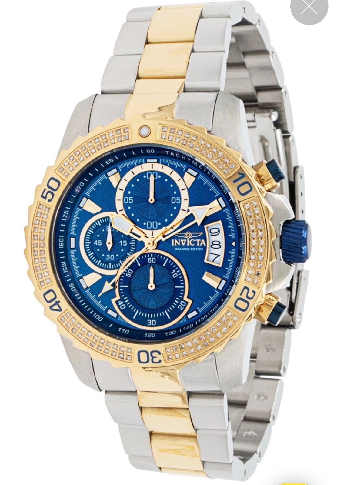 INVICTA PRO DRIVER 0.55 ct. diamonds мъжки часовник