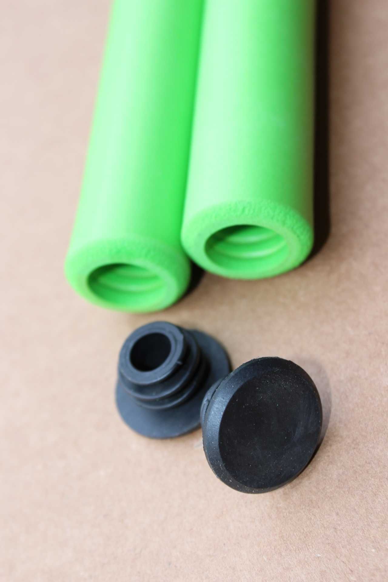 Mansoane bicicleta silicone - verde