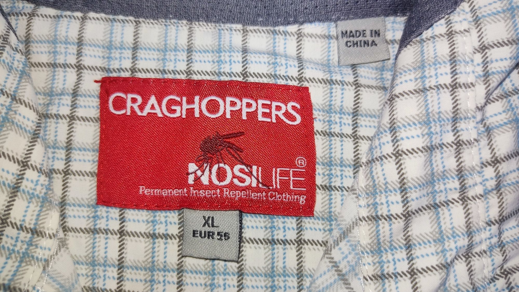 Cămașă Craghoppers NOSILIFE mărime XL bărbat anti țânțari insecte