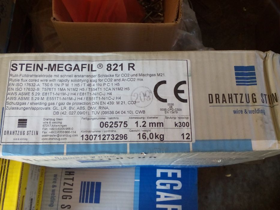 Заваръчна тел Stein - Megafil 821 R