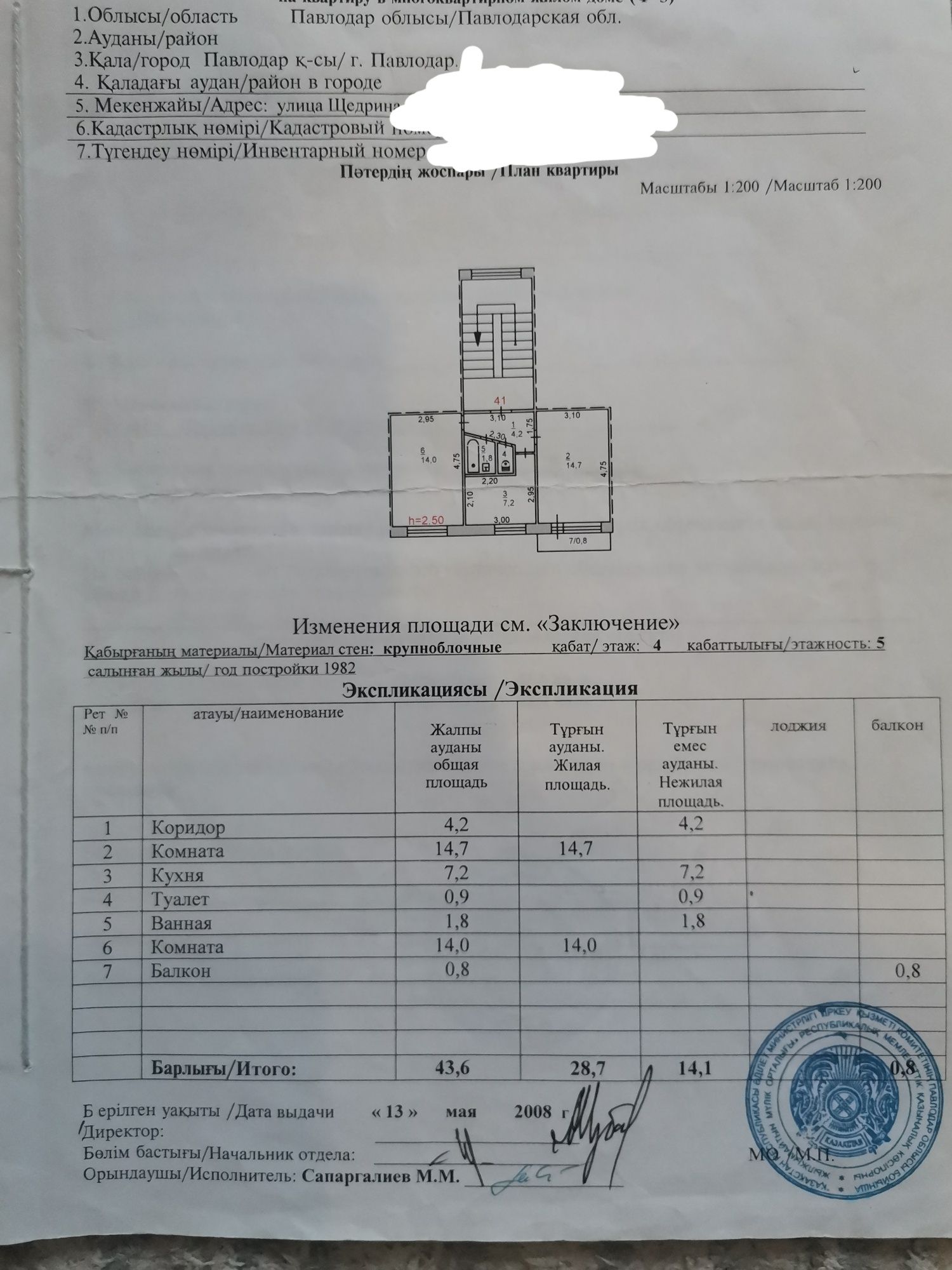 Продам 2х ком. квартиру по ул Щедрина