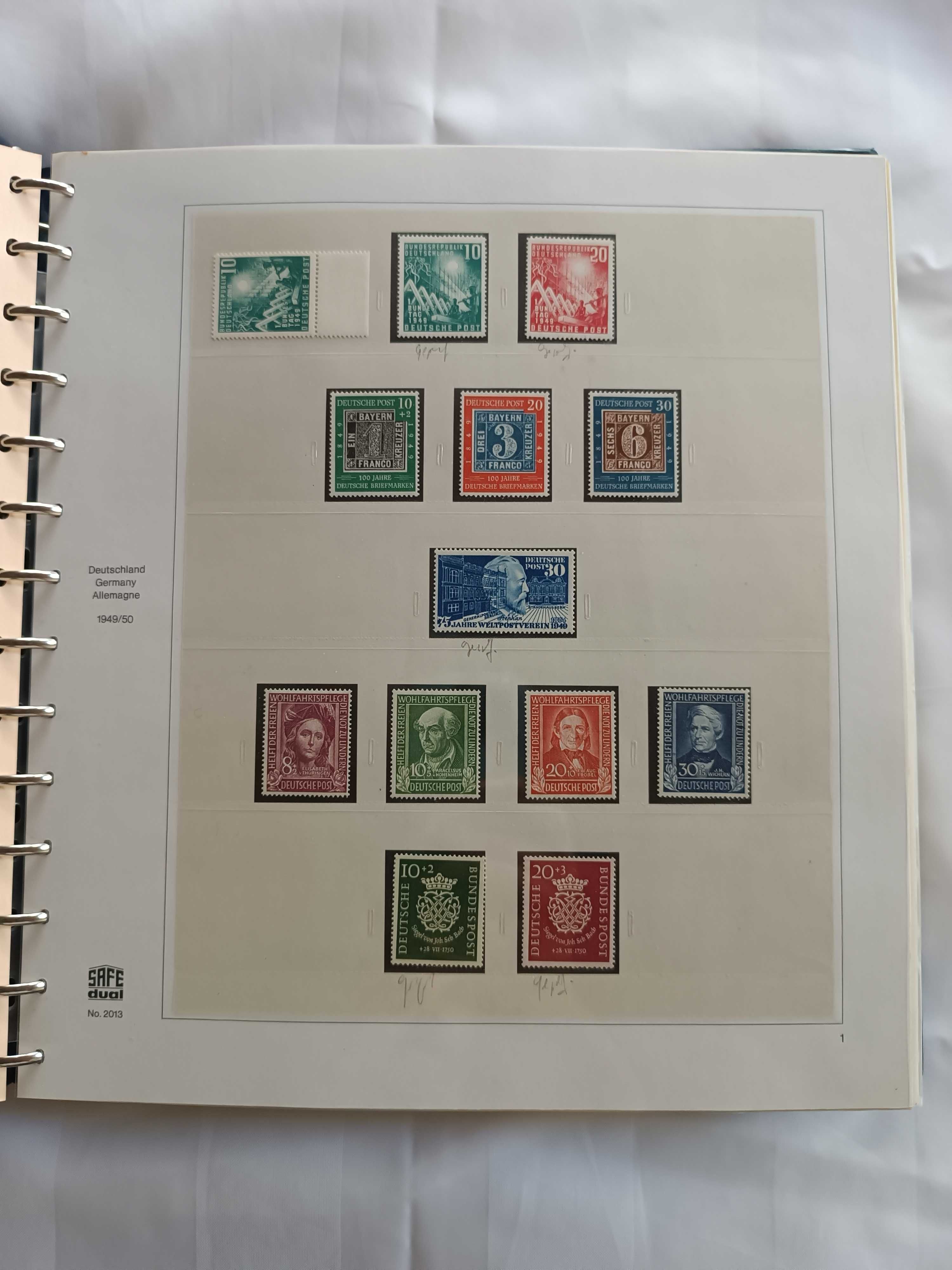 Albume cu timbre și colițe Germania.