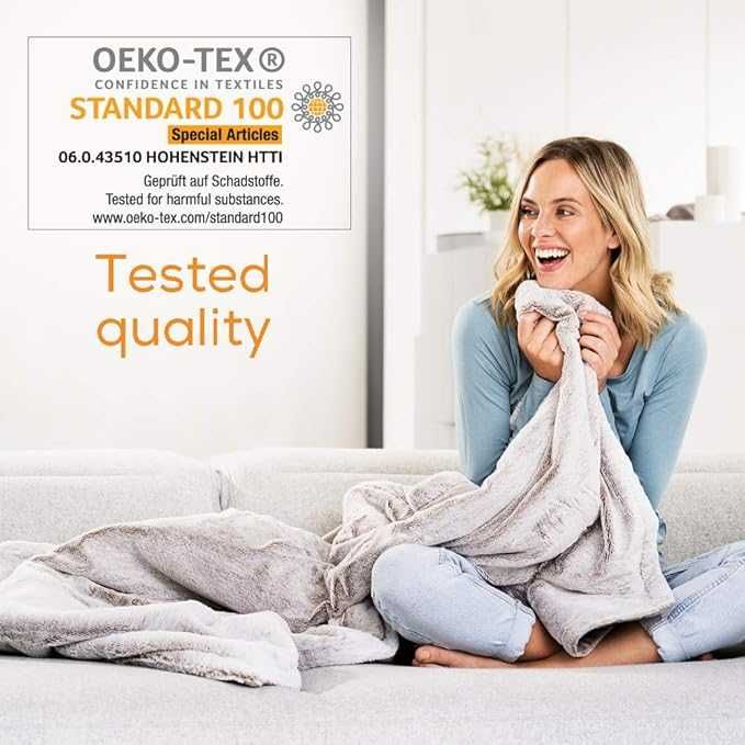 Електрическо одеяло Beurer HD 75 Nordic Grey Green Planet 180/130