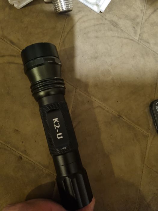 lanterna led k2-u, 2 zone iluminare,lanterne frontale,radio portabil