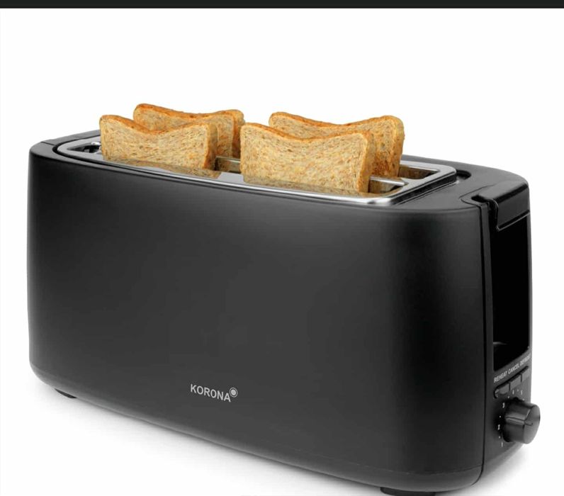 тостер Korona 21060 с дълъг слот за 4 филийки.