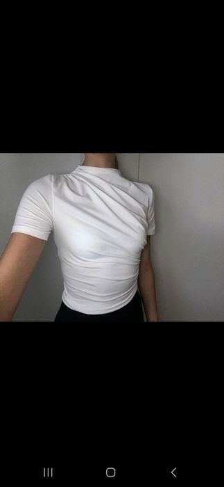 Бяла тениска от Shein