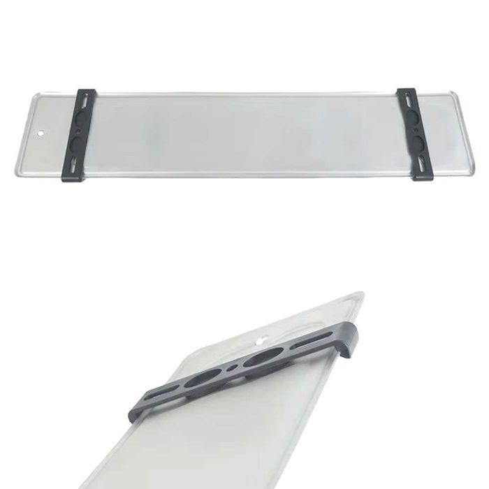 Set suport numar inmatriculare auto fara rama / slim / invizibil